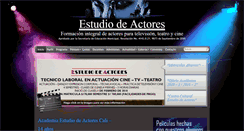 Desktop Screenshot of elestudiodeactores.com