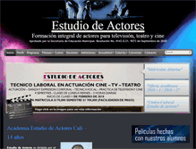 Tablet Screenshot of elestudiodeactores.com